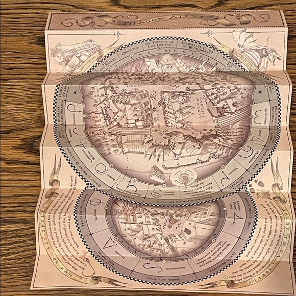 Universal Studios Harry Potter Magic Wand with Decorative Box and Map - Picture 7 of 11